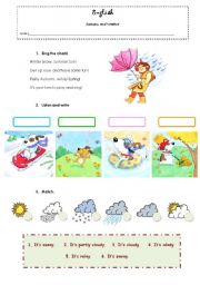 English Worksheet: Seasons and Weather