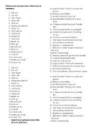 English Worksheet: Phrasal Verbs