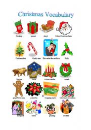 English Worksheet: Xmas vocabulary