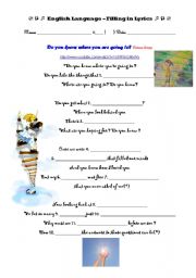 English Worksheet: Do you know where youre goign to? by Diana Ross