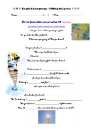 English worksheet: Do you know where youre goign to? by Diana Ross