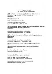 English Worksheet: Present Pefect Exercise