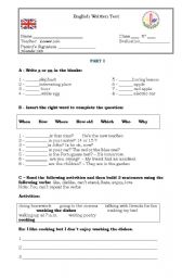 English Worksheet: How much do I know?