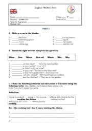 English worksheet: How much do I know?