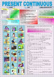 English Worksheet: Present Continuous