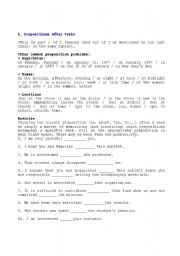 English worksheet: PREPOSITIONS