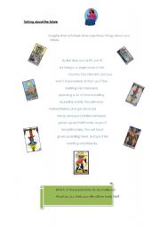 English Worksheet: Tarot reading