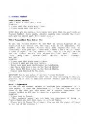 English worksheet: PRESENT PERFECT