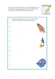English Worksheet: future predictions