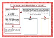 English Worksheet: pronunciation of regular past tense form