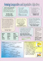 English Worksheet: The formation of comaratives/ superlatives