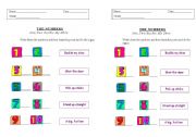 English Worksheet: THE NUMBERS - poem