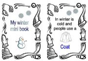 English Worksheet: winter mini book - part 1 