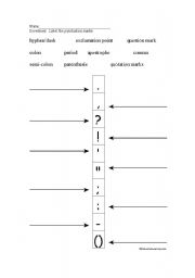 English worksheet: Symbols and punctuation
