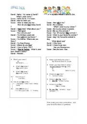 English worksheet: conversation 