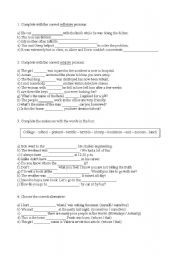 English worksheet: Pronouns and False Friends