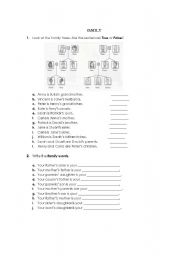 English worksheet: Family