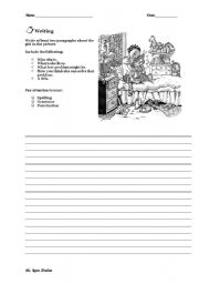 English Worksheet: Problem & Solution