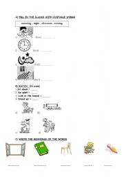 English Worksheet: CLASSROOM QUIZ