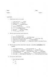 English Worksheet: Simple Present