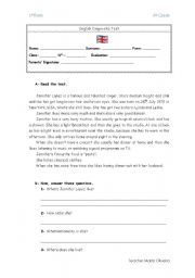 English Worksheet: english diagnostic test