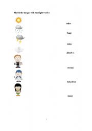 English Worksheet: Weather and jobs
