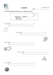 English worksheet: Do you like? Fruits