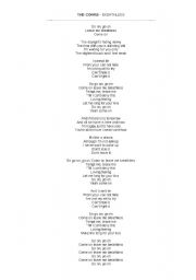 English Worksheet: Song: Breathless - The Corrs