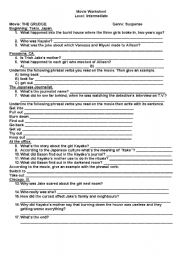 English worksheet: movie worksheet 