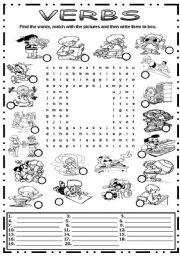 English Worksheet: Verbs