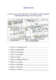 English Worksheet: Directions