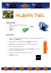 English Worksheet: HALLOWEEN PARTY - Halloween tinsel