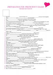 TENSES    -   REVISION OF ALL TENSES (180 Questions)