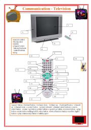 English Worksheet: Communication- Television