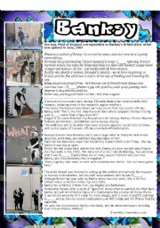 English Worksheet: Banksy - graffiti artist