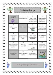 English Worksheet: Halloween Game