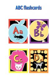 English Worksheet: ABC flash-cards
