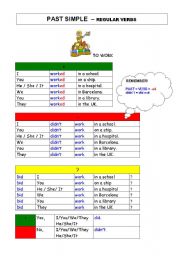 English worksheet: PAST SIMPLE - REGULAR VERBS