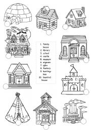 English Worksheet: buildings