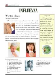 English Worksheet: influenza