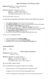 English Worksheet: The Past Perfect Continuous and The Future Continuous