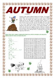 English Worksheet: AUTUMN