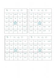 English Worksheet: BODY PARTS BINGO (12 CARDS)
