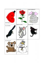 English Worksheet: flash cards colours