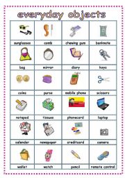 Household objects - ESL worksheet by overmars