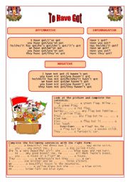 English Worksheet: To Have Got