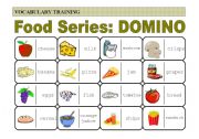 English Worksheet: Practice of Food Vocabulary: Domino (2 of 4)