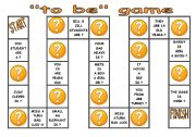 English Worksheet: TO BE game