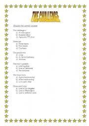 English worksheet: Movie The Challenge