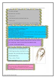 English worksheet: Reading and  writing activities
